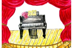 Piano on stage art Product Image 4