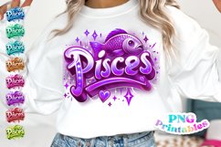 Pices Zodiac Airbrushed PNG Product Image 1