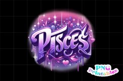 Pices Zodiac Airbrushed PNG Product Image 2