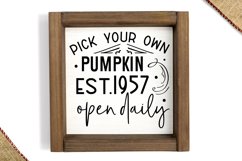 Pick your own pumpkin Sign SVG Product Image 2