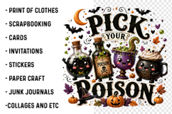Pick Your Poison Halloween Drinks PNG Product Image 3