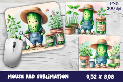 Cook cucumber Mouse Pad sublimation | Pickle Mouse Pad Product Image 1