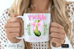 Coquette Pickle Girly Club PNG, Funny Png Product Image 2