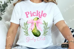 Coquette Pickle Girly Club PNG, Funny Png Product Image 3