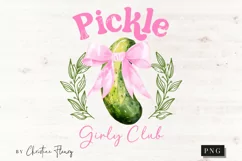 Coquette Pickle Girly Club PNG, Funny Png Product Image 4