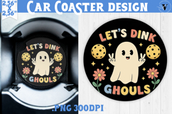 Car Coaster | Pickleball | Halloween Product Image 1