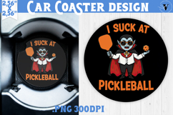 Car Coaster | Pickleball | Halloween Product Image 1
