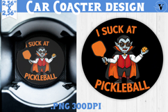 Car Coaster | Pickleball | Halloween Product Image 1