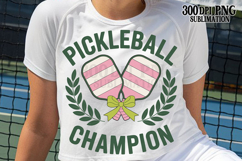 Pickleball Champion PNG Paddles Sublimation DTF