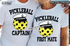 PIckleball Captain Svg Pickleball First Mate Cruising SVG 