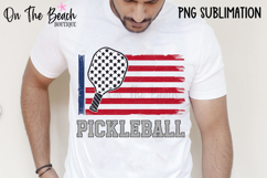 PIckleball Flag PNG USA America July 4th Pickleball Flag PNG Product Image 1