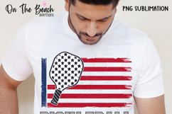 PIckleball Flag PNG USA America July 4th Pickleball Flag PNG Product Image 2