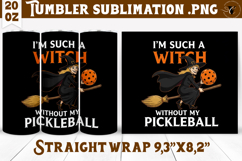 Tumbler Sublimation | Pickleball | Halloween Product Image 1