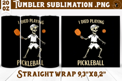 Tumbler Sublimation | Pickleball | Halloween Product Image 1