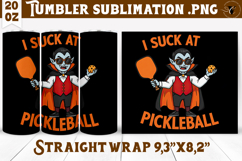 Tumbler Sublimation | Pickleball | Halloween Product Image 1