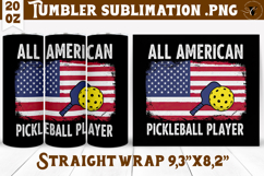 Tumbler Sublimation | Pickleball | Sport Product Image 1