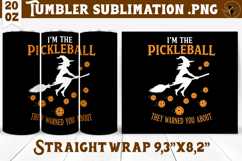 Tumbler Sublimation | Pickleball | Halloween Product Image 1