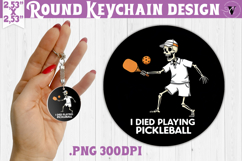 Round keychain | Pickleball | Halloween Product Image 1