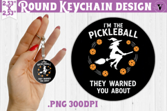 Round keychain | Pickleball | Halloween Product Image 1