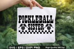 Pickleball Sister - Pickleball SVG Design Product Image 1