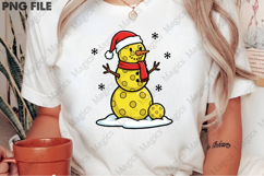 Pickleball Snowman Christmas PNG Product Image 2