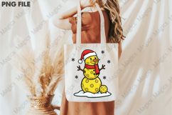 Pickleball Snowman Christmas PNG Product Image 3
