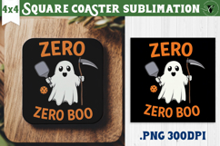 Square Coasters | Pickleball | Halloween Product Image 1