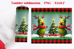 Christmas tumbler PNG | Christmas pickle tumbler sublimation Product Image 1