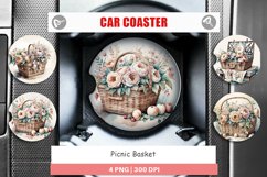 Car Coaster Picnic Basket Product Image 1
