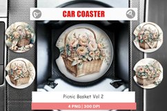 Car Coaster Picnic Basket Product Image 1