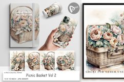 Digital Paper Picnic Basket Product Image 1