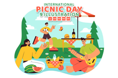 9 International Picnic Day Illustration Product Image 1