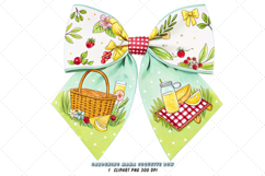 picnic party bow, coquette bow clipart, basket theme bow, party design art, digital bow design, outdoor picnic bow, fresh bow art, picnic design clipart, coquette bow art, party sublimation design,