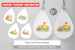 Earring Picnic with Farm Animal Product Image 1