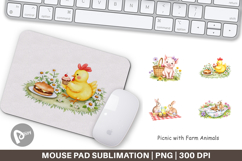 Mouse Pad Picnic with Farm Animal Product Image 1