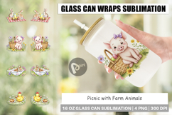 Glass Can Picnic with Farm Animal Product Image 1