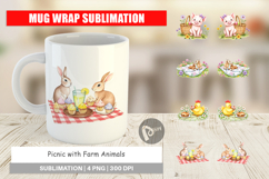 Mug Wrap Picnic with Farm Animal Product Image 1