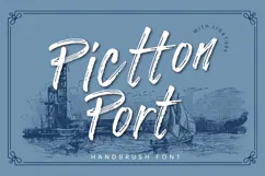 Pictton Port Vintage Handbrush Font | Web Product Image 1