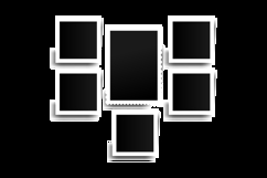 Picture or photo frame collage interior element vector Product Image 2