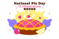 11 National Pie Day Illustration Product Image 1