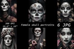 Female Skull Portraits - 6 JPG Product Image 1