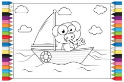 coloring animal cartoon for kids Product Image 1