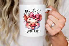 Funny Farm Animal Tongue out, Sublimation PNG. Product Image 3