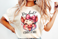 Funny Farm Animal Tongue out, Sublimation PNG. Product Image 2