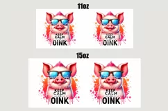 Pig Mug Wrap For 11 oz and 15 oz, 3d Mug, Funny Quotes Png