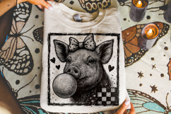 Cute Pig Grunge Valentine's Day PNG, Be Mine, Xoxo Png, Love Product Image 2