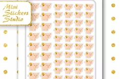 Kawaii Cute Piggy Bank Icon Sign Reminder Planner stickers Product Image 2