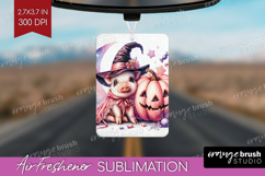Piglet Halloween Air Freshener PNG Coquette PNG Sublimation Product Image 1