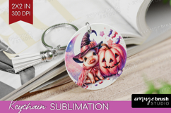 Piglet Halloween Keychain PNG Coquette Keychain Sublimation Product Image 1