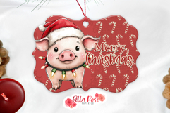 Merry Christmas Pig | Farmhouse | Benelux Christmas Ornament Product Image 1